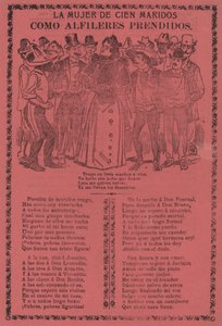 Žena ze sta manželů – jako špendlíky na od José Guadalupe Posada