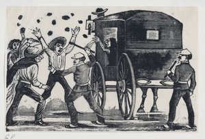 Muži bojující u koně a kočáru, ca. 1900-1910, ca. 1900-1910. od José Guadalupe Posada