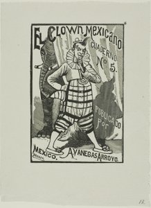 Mexický klaun, ne. 5 od José Guadalupe Posada