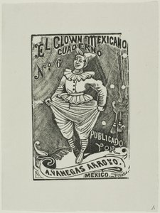 Mexický klaun, číslo 6 od José Guadalupe Posada