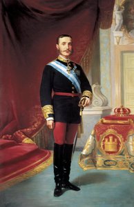 Portrét Alfonse XII (1857-1885) od José María Galván y Candela