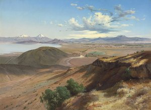 Údolí Mexika z kopce Svaté Isabely, 1892