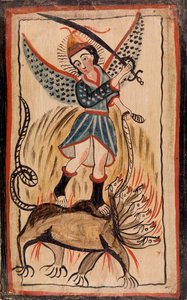 Archanděl Saint Michael (San Miguel) od José Raphael Aragon