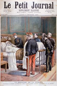 Francouzský ministr války udělující vojenské vyznamenání, 1894