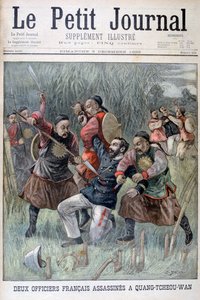 Dva francouzští důstojníci zavražděni Quang-tcheou-wanem, 1899 od Jose Belon