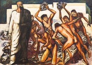 Umučení svatého Štěpána od José Clemente Orozco