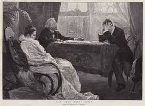 Návrat z Monte Carla (litho) od Jose Garnelo y Alda