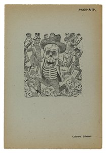 Calavera criminal od José Guadalupe Posada