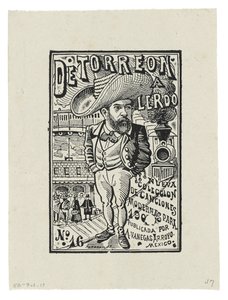 Z Torreónu do Lerda, kolem roku 1905, tištěno 1942 (rytina) od José Guadalupe Posada