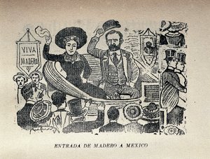Vstup Madera do Mexika od José Guadalupe Posada