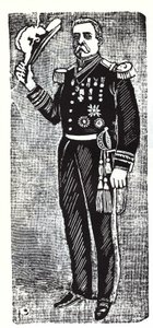 Portrét Porfiria Diaze (1828-1915), prezidenta Mexické republiky. Xylografie od Jose Guadalupe Inn (1852-1913). od José Guadalupe Posada