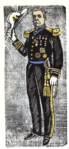 Mexická revoluce (1910-1920): Porfirio Diaz (1828-1915), prezident Republiky Mexiko. Xylografie od Jose Guadalupe Inn (1852-1913). od José Guadalupe Posada