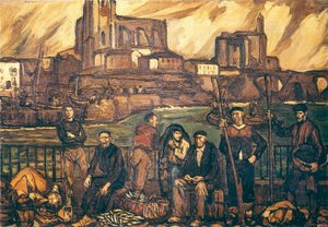Baskové rybářů (olej na plátně)