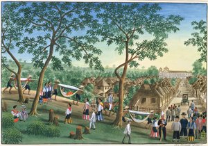 Výlet na Antipolo Fiesta z "The Febus Album of Views In and Around Manila", c.1845