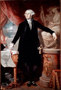 Portrét prezidenta Spojených států George Washingtona (1732-1799) Obraz Giuseppe Perovani (1765-1835) Madrid, Academia de San Fernando od José Perovani