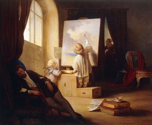 Spící malíř; Spící malíř, 1841