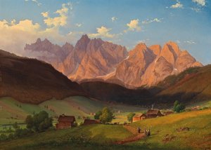 Pohled na Triglav ve Slovinsku
