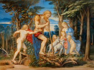 A1_Genesis_11-Adam, Eva a rodina od Josef Johann Michel