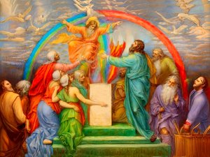 A1_Genesis_19-Noachův oltář a Boží zaslíbení od Josef Johann Michel