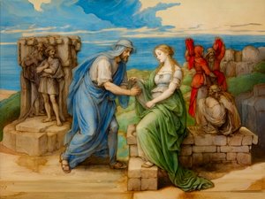 A1_Genesis_29-Rebeka u studny od Josef Johann Michel