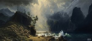 JJM znovu vytváří Bierstadt-A: Puget Sound na pobřeží Tichého oceánu