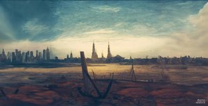 JJM znovu vytvořil Friedrich-C-D: Město při východu měsíce (výškové budovy)