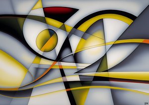 abstrakt: silver-yellow_curve 1