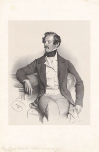 Alexander svobodný pán von Bach (1813-1893), právník, politik od Josef Kriehuber