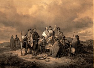 Bivouc Kriehuber Litho od Josef Kriehuber