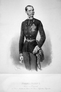 František Josef I. 1860 Litografie 01 od Josef Kriehuber