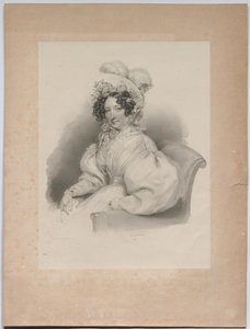 Gabrielle Auersperg, rozená Lobkowitz od Josef Kriehuber