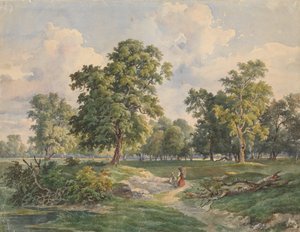 Velká parková krajina, Laxenburg od Josef Kriehuber