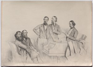 Rakouští skladatelé; Heinrich Proch, Franz von Suppé, Karl Binder, Anton Emil Titl, Anton Maria Storch