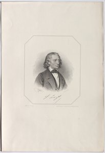Portrét Franze Liszta 1811-1886, 1856. od Josef Kriehuber