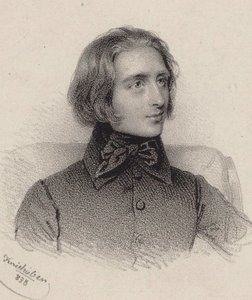 Portrét skladatele Franze Liszta 1811-1886, 1838.