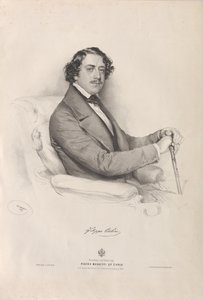 Portrét operního pěvce Filippa Coliniho 1811-1863, 1847. od Josef Kriehuber