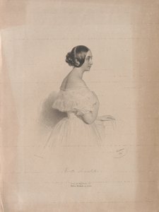 Portrét operní pěvkyně Marietta Brambilla 1807-1875, 1839. od Josef Kriehuber
