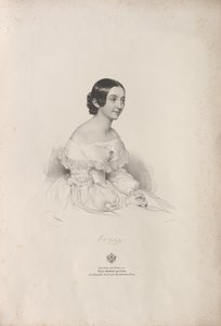 Portrét operní pěvkyně Rity Gabussi 1810-1891, 1840.