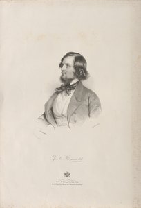 Portrét flétnisty a skladatele Giulia Briccialdiho 1818-1881, před rokem 1850. od Josef Kriehuber