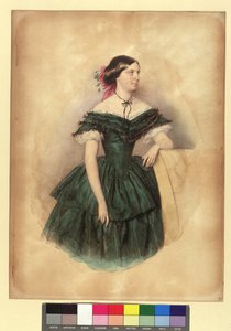 Violetta von Schmerling, rozená Bienerth od Josef Kriehuber