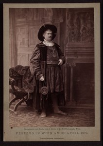 Johann Sigl, mistr vázání květin při Makartově slavnostním průvodu v roce 1879