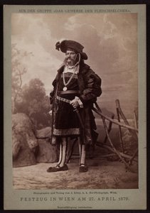 Jos. Ullmann, uzenář na Makartově průvodu v roce 1879