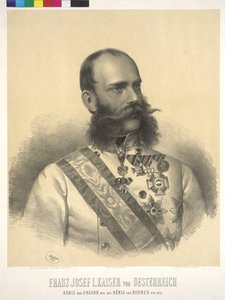 Rakouský císař František Josef I. od Josef Nikolaus Kriehuber