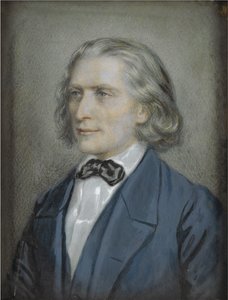 Portrét Franze Liszta 1811-1886, 1856 od Josef Nikolaus Kriehuber