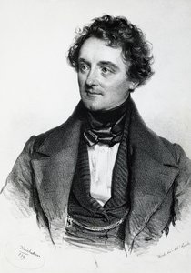 Portrét Johanna Nepomuka Eduarda Ambrosia Nestroye (Vídeň od Josef Nikolaus Kriehuber