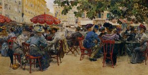 Cafe Tomaselli v Salcburku od Josef Theodor Ethofer