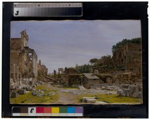 Dva pohledy na Forum Romanum od Josef Theodor Hansen