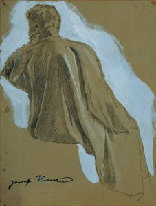 Sedící muž (studie závěsů) od Josef Wawra