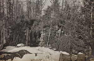 Album "Moje světová válka - vzpomínky na jihozápadní frontu v Korutanech, Itálie, Trentino-Alto Adige) 31.3.1915-12.11. 1918 - Vídeň Josefa Zohleho ": dělo Brisia (č/b foto) od Josef Zohles