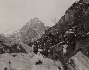 Album "Moje světová válka - vzpomínky na jihozápadní frontu v Korutanech, Itálie, Trentino-Alto Adige) 31.3.1915-12.11. 1918 - Vídeň Josefa Zohleho ": Rosskofel (Monte Cavallo) ( od Josef Zohles